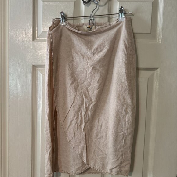 Marine Layer Linen Wrap Skirt - Size Small - Picture 3 of 4